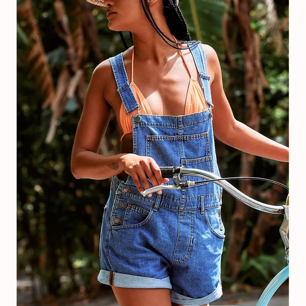 We the Free Ziggy Shortalls in Sapphire Size XS